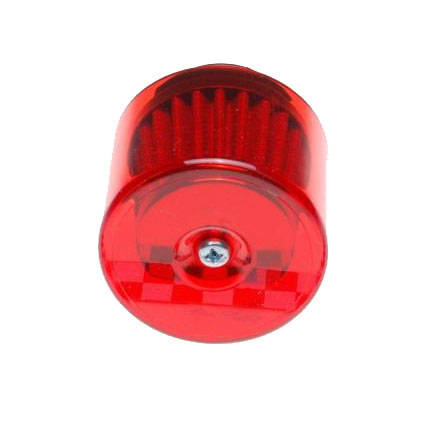 Filtr powietrza 38 mm osłona plastikowa czerwona