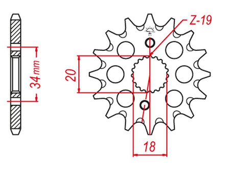Zębatka przednia 2157 16 crf150 r`07-`22 (+1) (jtf1310.16)