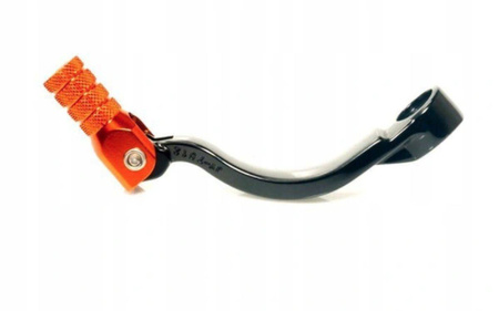 Dźwignia zmiany biegów ktm lc4 400-640 '97-'06 aluminiowa kolor czarny końcówka pomarańczowa (oem 58434031144)