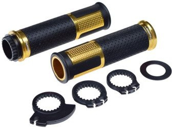 Manetki gripy uniwersalne motocykl Złote 22mm