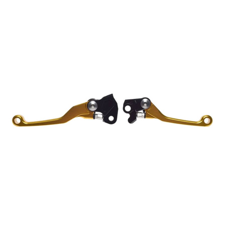 Dźwignia hamulca i sprzęgła do Kawasaki żółta komplet