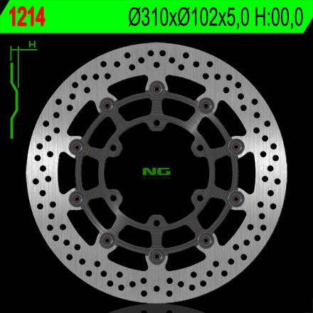 Tarcza hamulcowa przód suzuki gsxr 600/750 '08-'18, gsxr 1000 '09-'16, gsx 750z '08-'14 (310x102x5mm) (6x8,5mm) pływająca