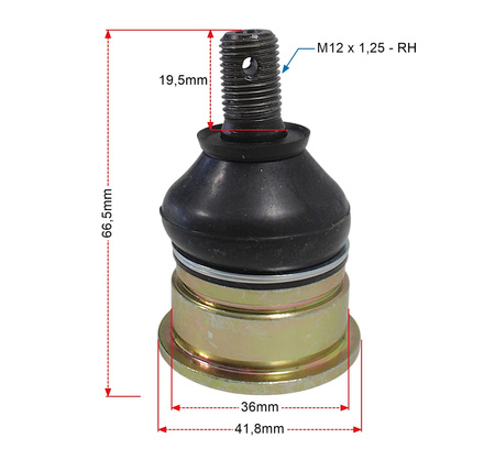 Sworzeń Tekyo Cf-Moto 42-1063