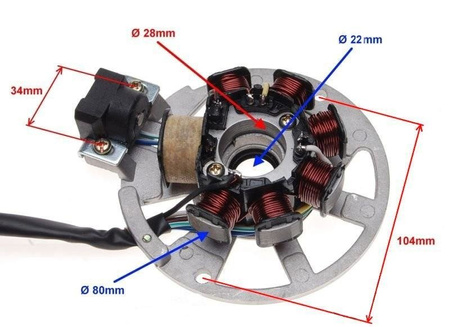 Stator iskrownik Aprilia Sr50 Yamaha Aerox 50Lc