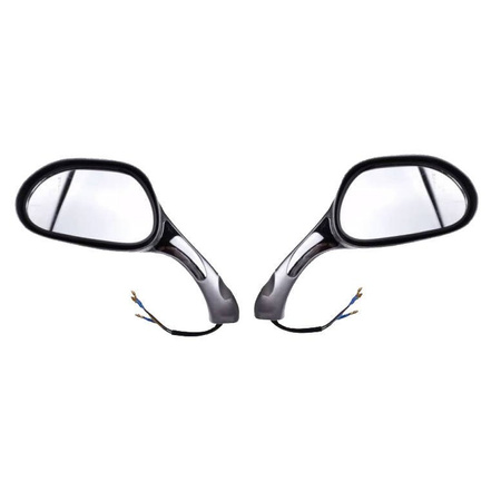 Lusterka 125 Gy6 4T z Kierunkowskazami srebrne M8