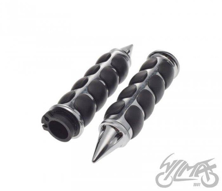 Manetka chrom aluminium guma 7/8" 22 mm