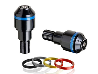 Ciężarki / Końcówki Kierownicy Krótkie Z Pierścieniami Puig Do Aprilia Rsv4 Rf 15 Czarne