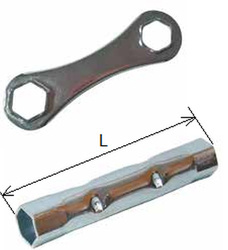 Klucz do świec zapłonowych z podwójnym sześciokątem 16/18mm 140mm