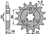 Zębatka przednia 412 15 18nc (łańc. 520)