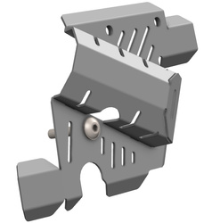 Stalowa osłona pompy wody ducati desert x '22 - kolor srebrny