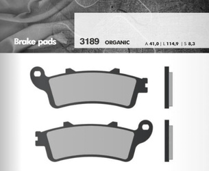 Klocki hamulcowe kh261 / kh281 (grubość 8,3mm) (ft 3189)