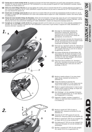 Stelaż kufra tylnego Shad do Suzuki GSR-600 ( 05 - 11)
