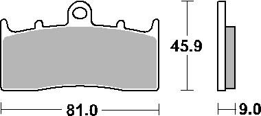 Hamulcowe kh613 street ceramic kolor czarny pasuje do: bmw k1200/1300/1600, r850/1100/1150/1200 przód