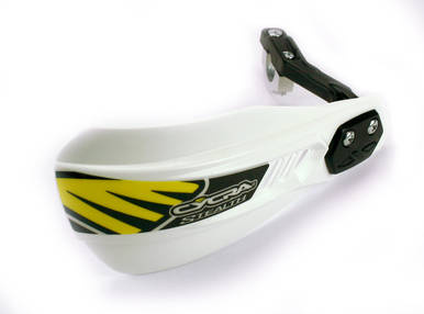 Osłony rąk (listki) z mocowaniem (22mm/28,6mm) model composite primal stealth racer kolor biały