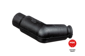 Fajka świecy zapłonowej Ngk fajka na świece (nr 7744) kątowa (120) kolor czarny, gumowa – NGK