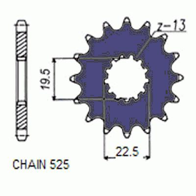 Zebatka napedowa sunstar sunf403-15