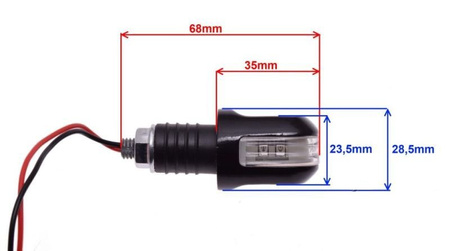 Kierunkowskazy led Końcówki kierownicy E8