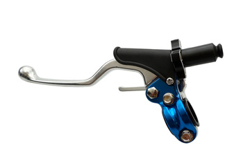 uchwyt dźwigni sprzęgła kompletny + dekompresator uniwersalny kolor niebieski (cl-08bl) - promocja