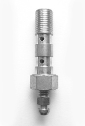 Śruba długa z odpowietrznikiem  (podwójna) m10x1,25 (gruby gwint)