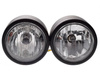 Lampa przód H7+H4 ECE 110 mm 2 szt. zestaw czarny mat
