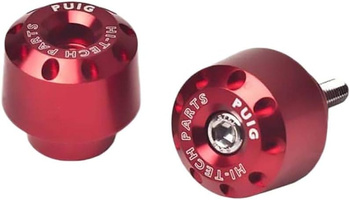 Ciężarki / końcówki kierownicy krótkie puig do honda cbr500r 13-22 czerwone