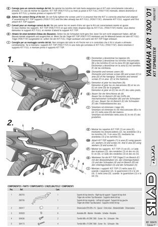 Stelaż kufra tylnego Shad do Yamaha XJR 1300