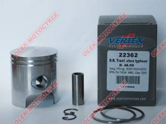 Vertex tłok top performances skutery 50 (kit 75ccm) (48,80mm=+0,80) sworzeń 12mm