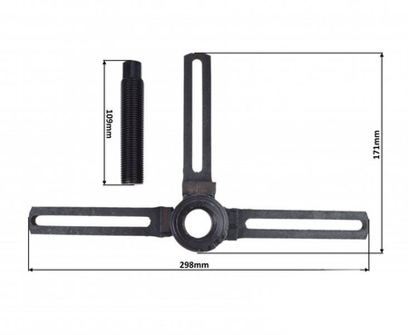 Zestaw narzędzi do montażu i demontażu wału korbowego
