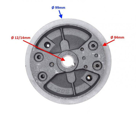 Koło magnesowe z wentylatorem do Mini Pocket wersja 2
