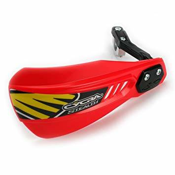 Osłony rąk (listki) z mocowaniem (22mm/28,6mm) model composite primal stealth racer kolor czerwony