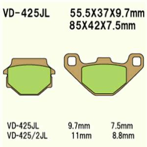 Klocki hamulcowe vesrah  vd-425jl