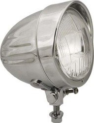 Lampa motocyklowa przednia mała z Daszkiem E-Mark Ece