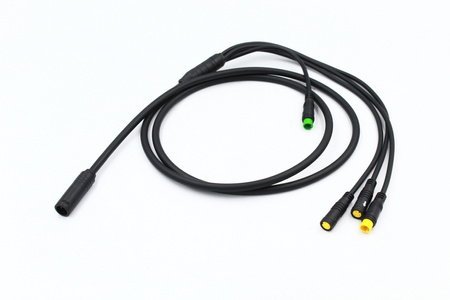 Kabel Przewód E-Bus Bafang 1200mm 4 Końcówki Wyświetlacz Manetka Hamulce Sterownik/Silnik