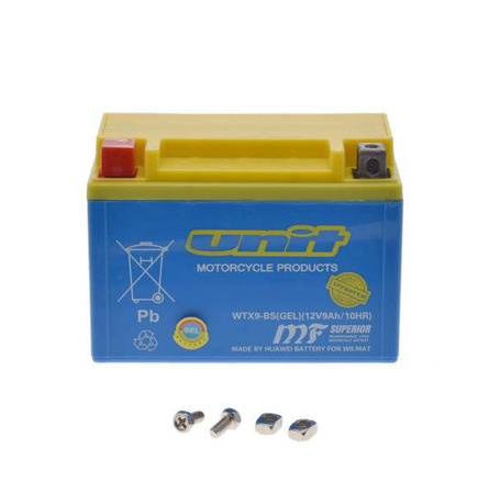Akumulator żelowy do skutera motocykla 12V Ytx9-Bs