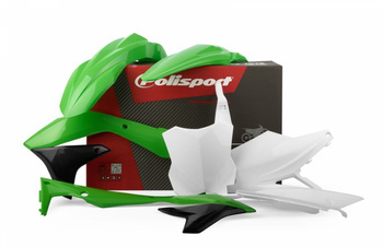 Komplet plastików kawasaki kx 450f '16-'18 kolor zielono biały oem