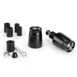 Uniwersalne Sportowe Długie Ciężarki / Końcówki Kierownicy Puig Czarne