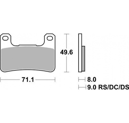 klocki hamulcowe kh379 racing dual sinter kolor złoty pasuje do: suzuki gsx-r / kawasaki z 1000, zx 10r (patrz opis dodatkowy) przód