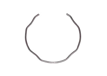 Zabezpieczenie uszczelniacza przedniego zawieszenia (1 szt. 1,8 x 53 mm) honda clr 125 '98, cb 500 '97-'02, kawasaki ex 250 '08-'09, en 500