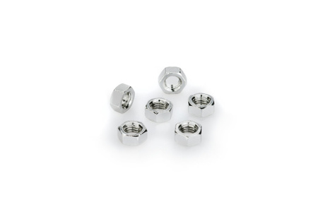 Śruby z anodyzowanego aluminium blister 6 nakrętek m5 srebrne