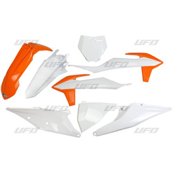 Komplet plastików ktm sx 125/150/250 '19-'22, sxf (sx-f) 250/350/450 '19-'22 kolor oem (biały pomarańczowy) (kt522e999)