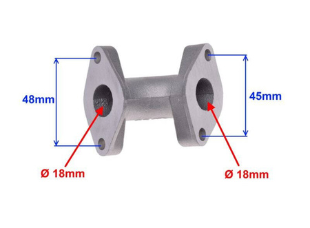 Króciec gaźnika krótki 4T 110 ccm
