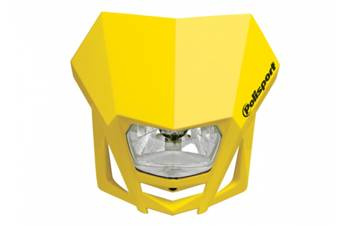 Polisport lampa przednia model lmx (żarówka halogenowa) kolor żółty