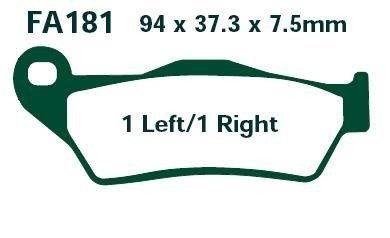 Klocki hamulcowe Aprilia RX 125 KTM EXC 125