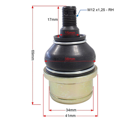 Sworzeń Tekyo Honda Atv/Utv 42-1015