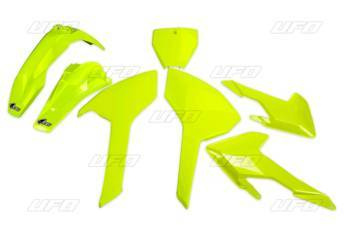 Komplet plastików husqvarna tc/fc 125/250/300/350/450 '16-'18 (z wyjątkiem tc 250 '16) kolor żółty fluo (hu616dflu)