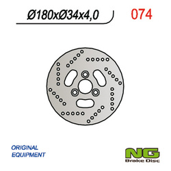 Tarcza hamulcowa przód suzuki skuter 50 (180x34x4) (3x10,5mm) katana 50 '97-'03, adress 50 '95-'02