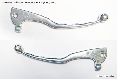 Dźwignia hamulca yamaha xv 125/250/535/750/1100, kolor srebrny (5-372) (70481)