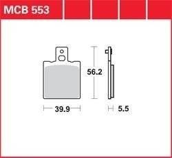 KLOCKI HAMULCOWE TRW MCB553
