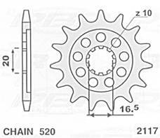Zębatka przednia 2117 13 (4254062136) to samo co 430