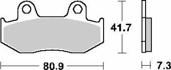 Klocki hamulcowe kh92 / kh323/2 street ceramic kolor czarny